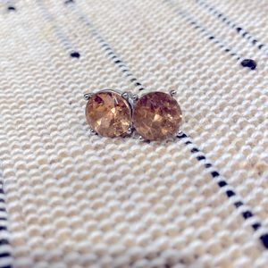 Peach Gem Earrings
